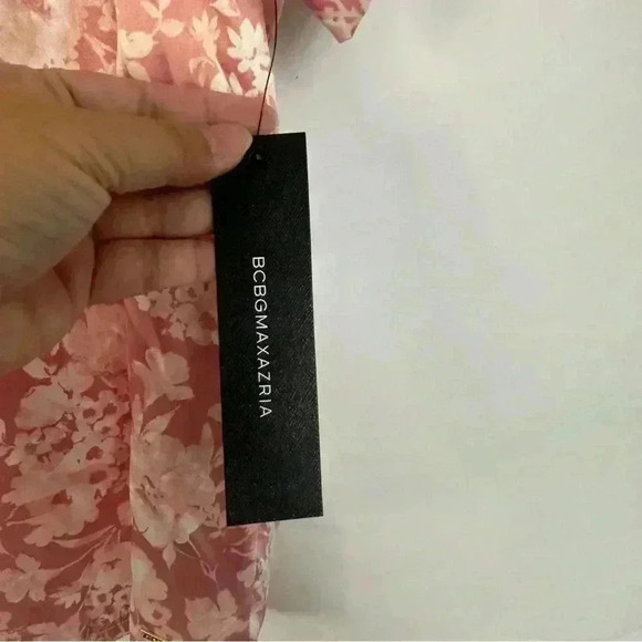 BCBG Maxazria Sleepwear‎ Short Set Large Washy Shadow Floral Pink Floral Satiny - Picture 5 of 10
